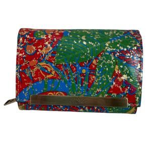 Patricia Nash Tri-Fold Tooled Cametti Leather Wallet